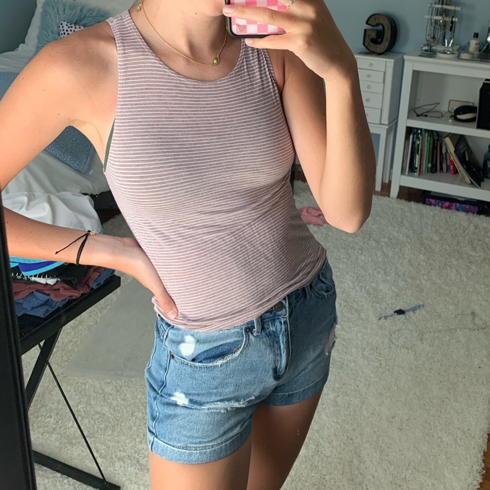 American Eagle soft and sexy striped tank top